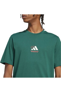 adidas camiseta manga corta hombre LOUNGE PIZZA GRAPHIC VERDE 03