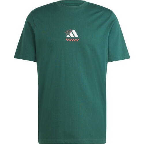 adidas camiseta manga corta hombre LOUNGE PIZZA GRAPHIC VERDE