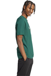 adidas camiseta manga corta hombre LOUNGE PIZZA GRAPHIC VERDE vista detalle