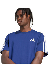 adidas camiseta manga corta hombre MEN 3-STRIPES AZUL 04