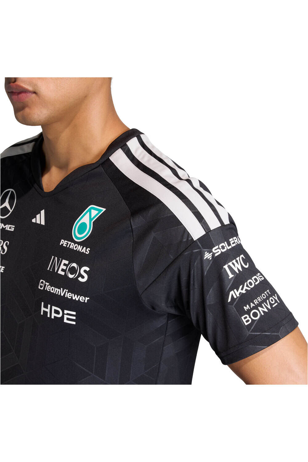 adidas camiseta manga corta hombre MERCEDES - AMG PETRONAS FORMULA 1 TEAM DRIVER NEGRO 03