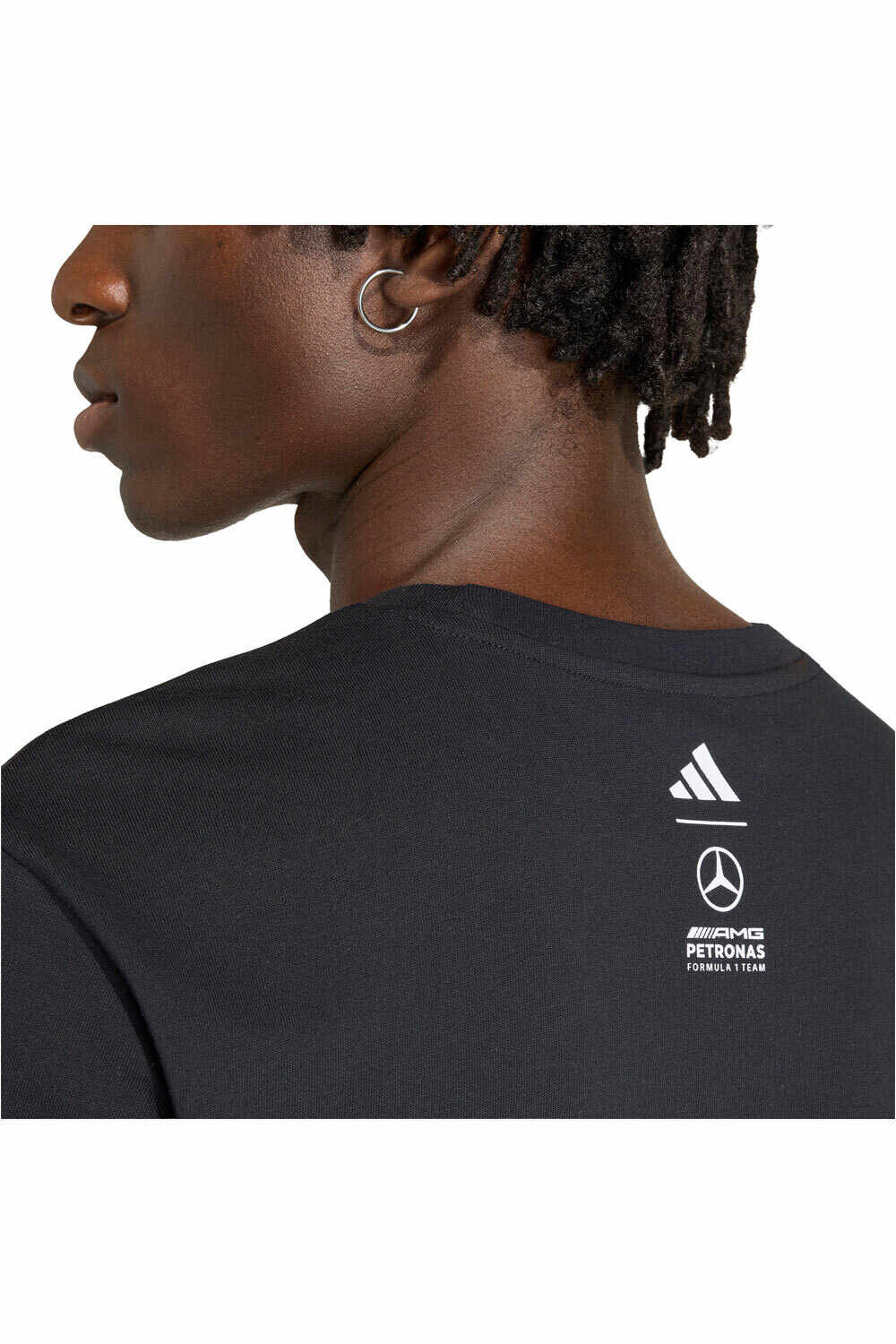 adidas camiseta manga corta hombre MERCEDES - AMG PETRONAS FORMULA 1 TEAM GEORGE RUSSELL GRAPHIC NEGRO 03