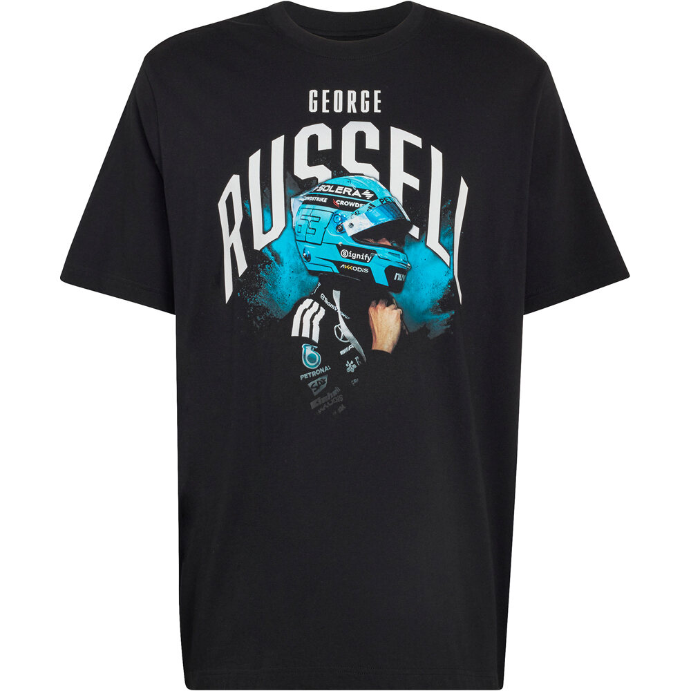 adidas camiseta manga corta hombre MERCEDES - AMG PETRONAS FORMULA 1 TEAM GEORGE RUSSELL GRAPHIC NEGRO 04