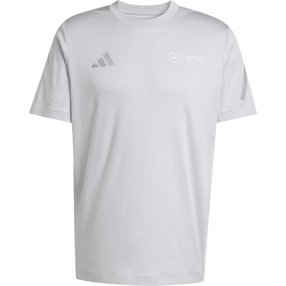 adidas camiseta manga corta hombre MERCEDES - AMG PETRONAS FORMULA ONE TEAM SILVER ARROWS GRIS 05