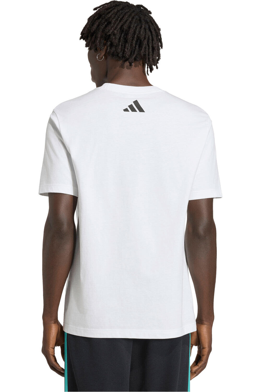 adidas camiseta manga corta hombre MERCEDES-AMG PETRONAS F1 DNA BLANCO vista trasera
