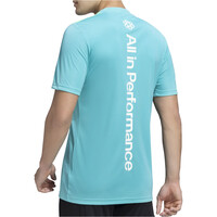 adidas camiseta manga corta hombre MERCEDES-AMG PETRONAS F1 TEAM WINNER AZUL vista trasera