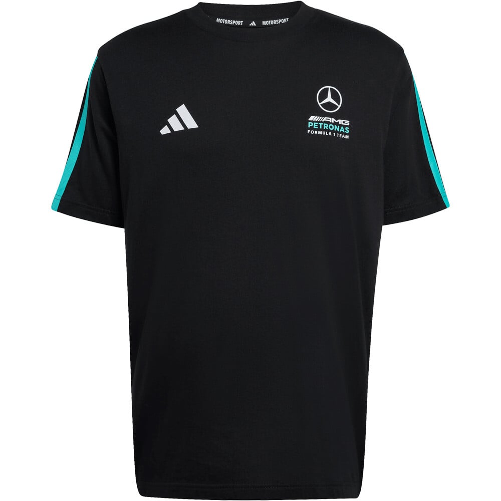 adidas camiseta manga corta hombre MERCEDES-AMG PETRONAS FORMULA 1 TEAM DNA NEGRO 04