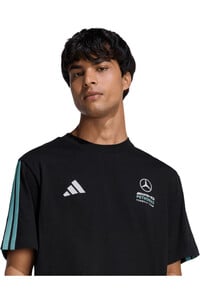 adidas camiseta manga corta hombre MERCEDES-AMG PETRONAS FORMULA 1 TEAM DNA NEGRO vista detalle