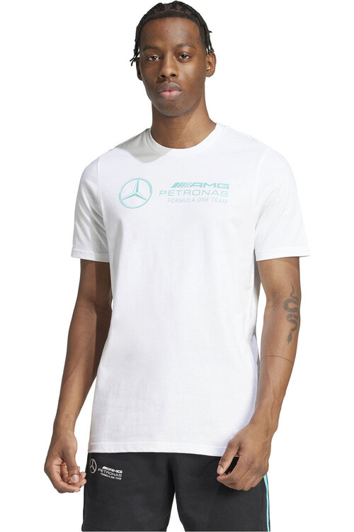 adidas camiseta manga corta hombre MERCEDES F1 TEAM DNA GRAPHIC BLANCO