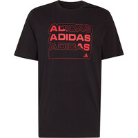 adidas camiseta manga corta hombre MULTI LINEAR NEGRO 04