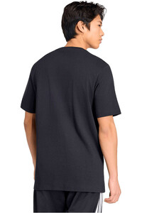 adidas camiseta manga corta hombre MULTI LINEAR NEGRO vista trasera