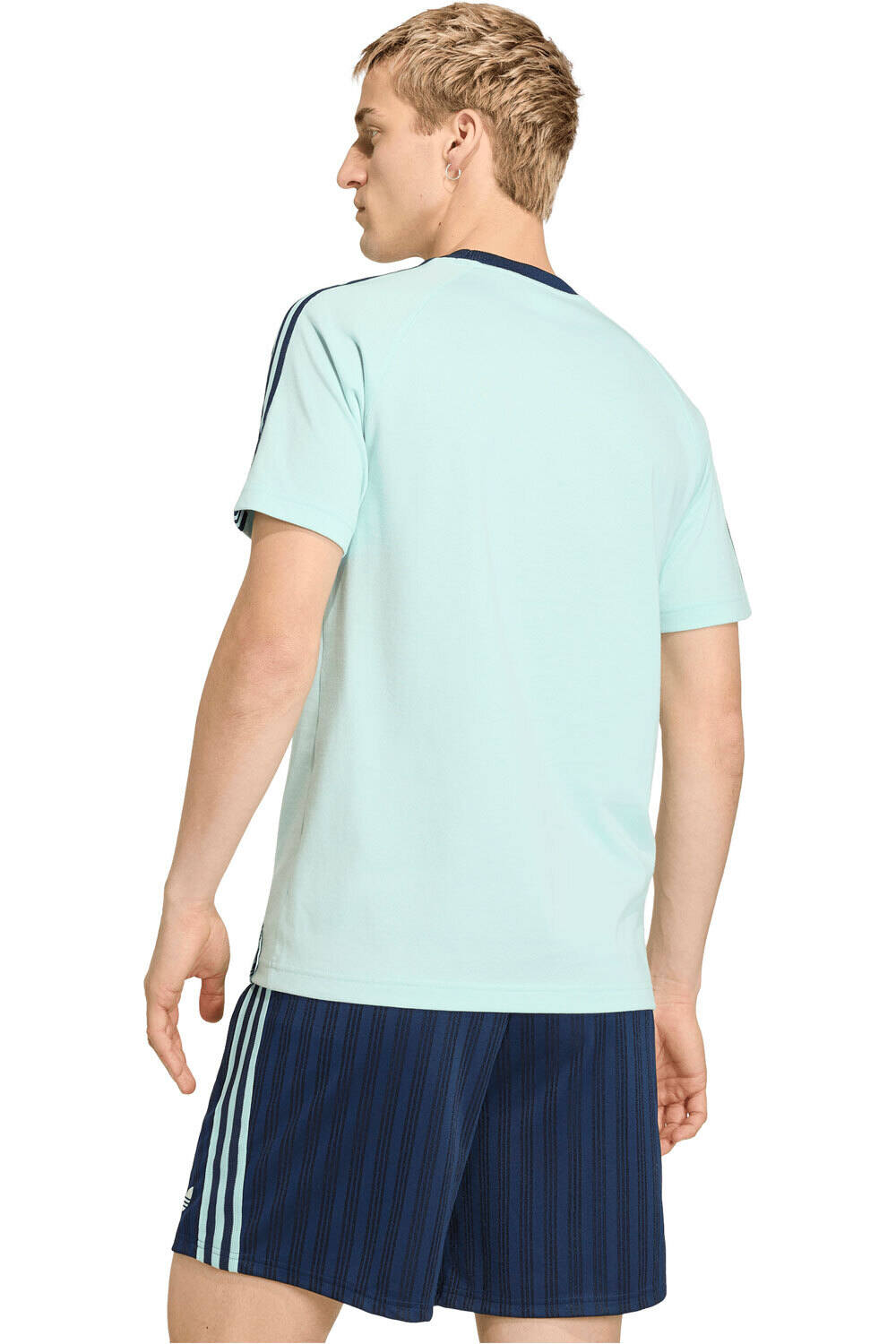 adidas camiseta manga corta hombre ORIGINALS ALEMANIA AZUL vista trasera