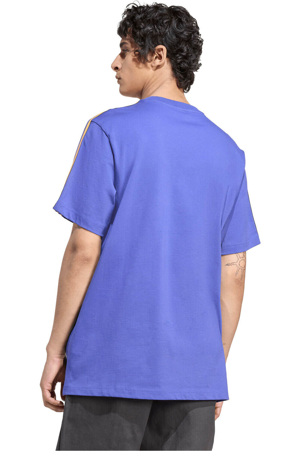 adidas camiseta manga corta hombre ORIGINALS MANCHESTER UNITED TERRACE ICON AZUL vista trasera