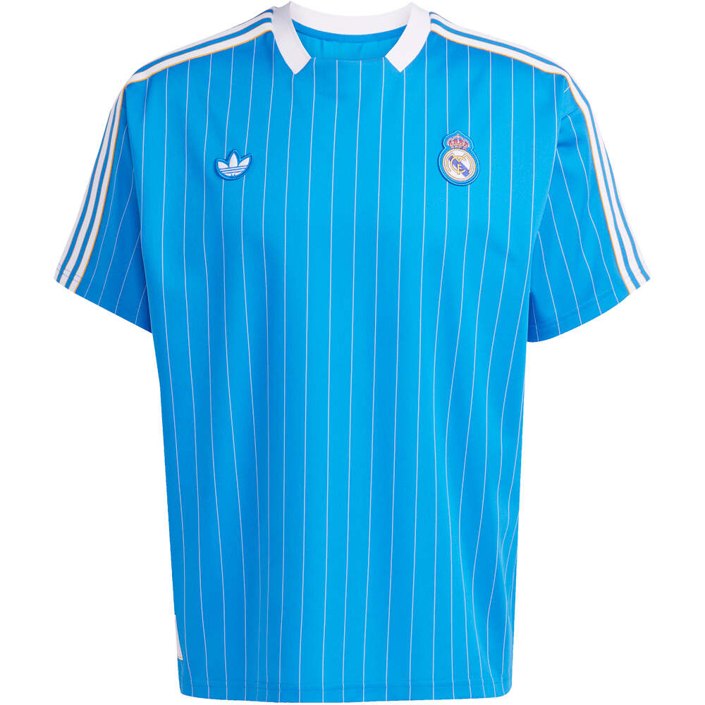 adidas camiseta manga corta hombre ORIGINALS REAL MADRID TERRACE ICON AZUL 04
