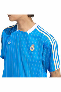 adidas camiseta manga corta hombre ORIGINALS REAL MADRID TERRACE ICON AZUL vista detalle