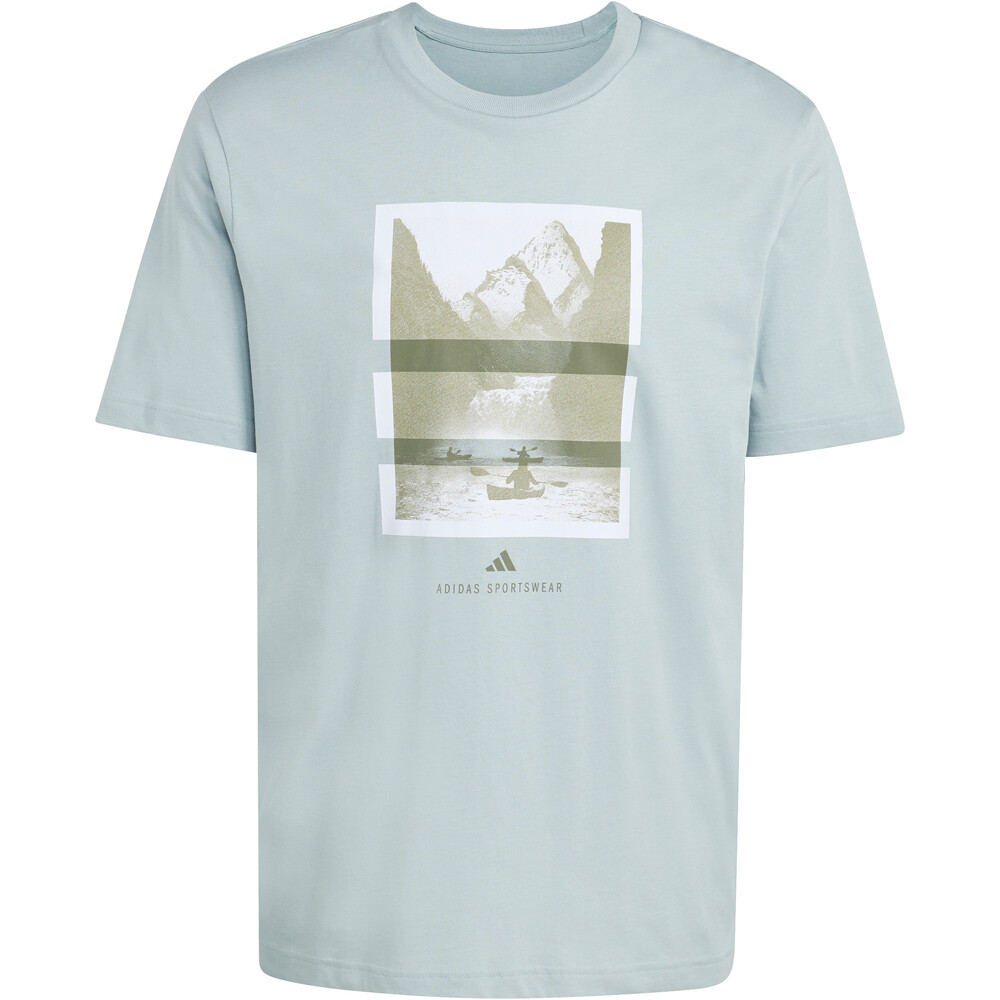 adidas camiseta manga corta hombre OUTDOOR KAYAKING GRAPHIC AZUL 04