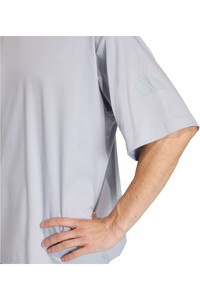 adidas camiseta manga corta hombre SOFT LUX GRIS 03
