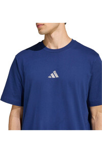 adidas camiseta manga corta hombre STADIUM FLARE AZUL vista detalle
