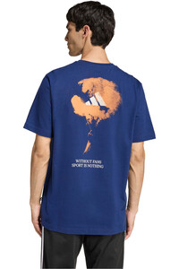 adidas camiseta manga corta hombre STADIUM FLARE AZUL vista trasera