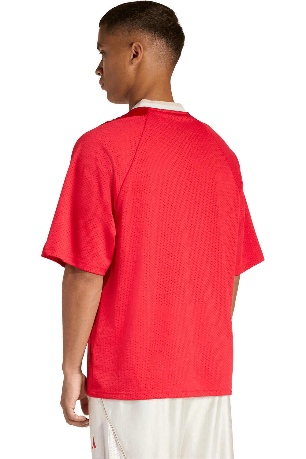 adidas camiseta manga corta hombre STADIUM GRAPHIC MESH ROSA vista trasera