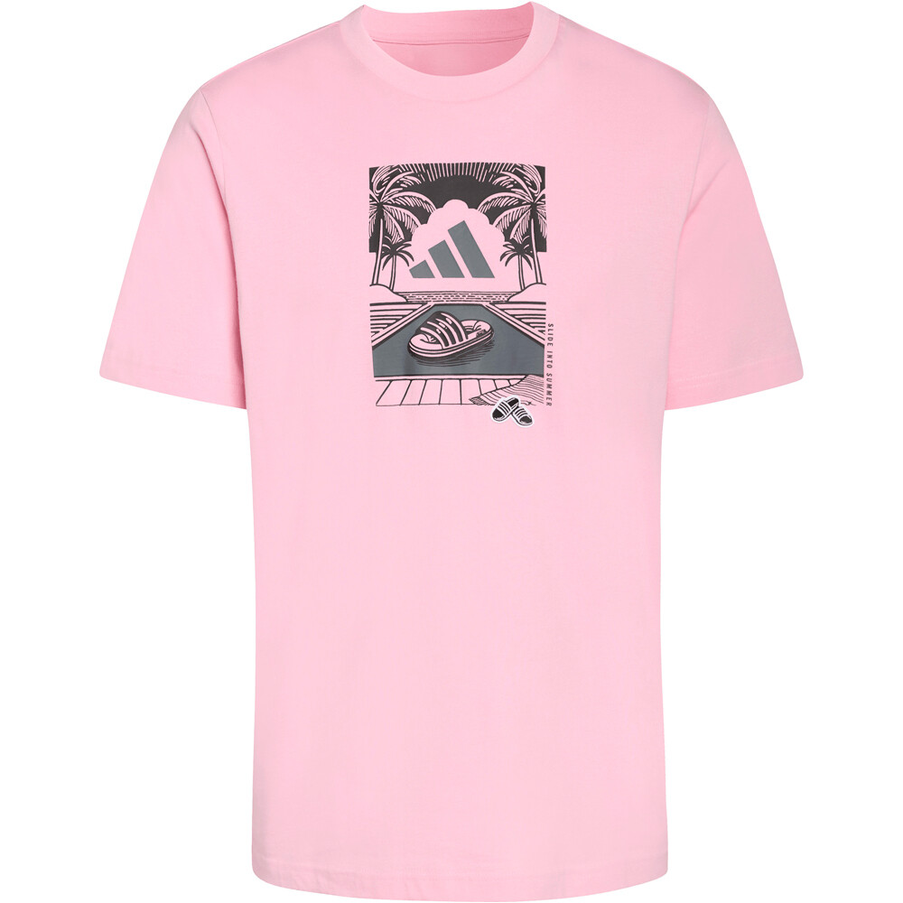 adidas camiseta manga corta hombre SUMMER SLIDE ROSA 04