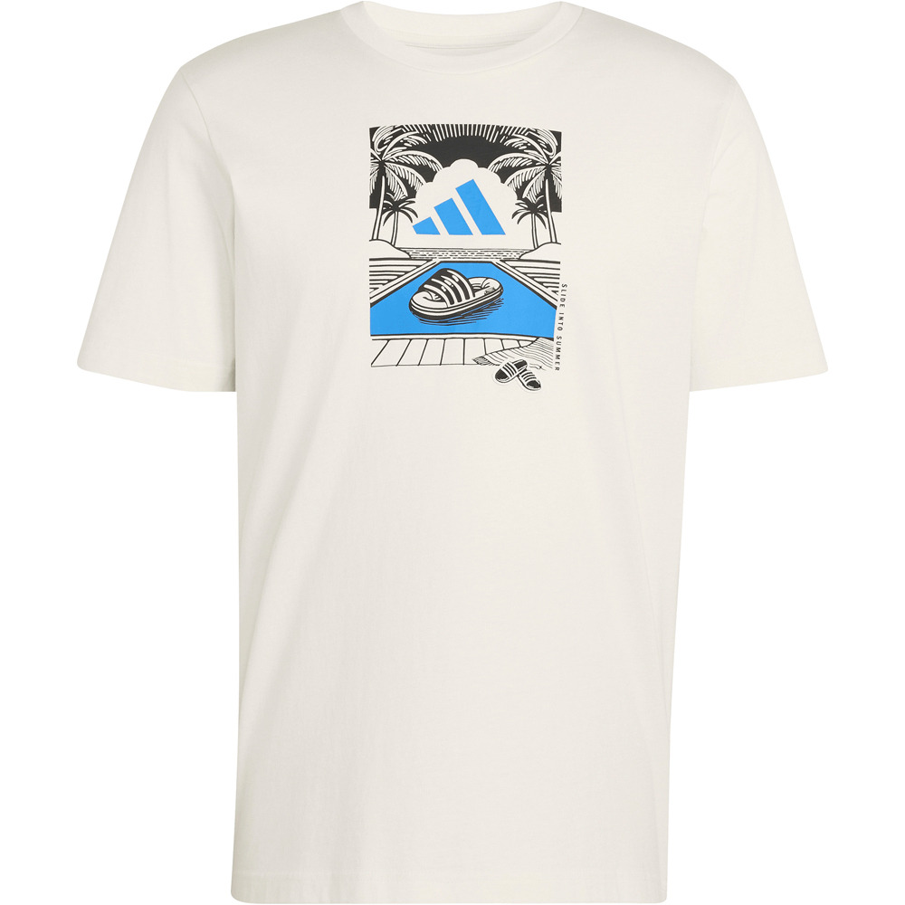 adidas camiseta manga corta hombre SUMMER SLIDE  vista detalle