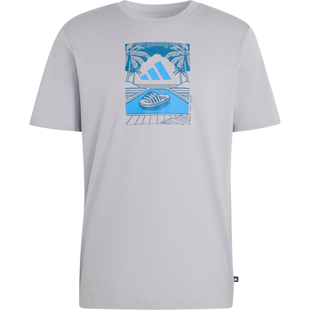 adidas camiseta manga corta hombre SUMMER SLIDES  vista detalle