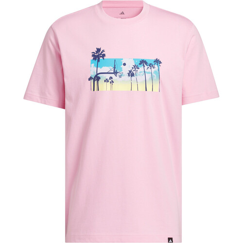 adidas camiseta manga corta hombre SUMMER SUNSET ROSA