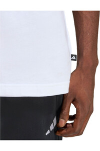 adidas camiseta manga corta hombre TRIPLE STRIPE VIBE GRAPHIC BLANCO vista detalle