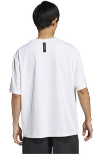 adidas camiseta manga corta hombre Z.N.E. BLANCO vista trasera