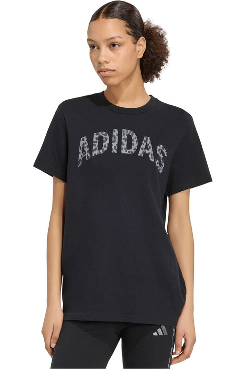 adidas camiseta manga corta mujer ANIMAL GRAPHIC NEGRO