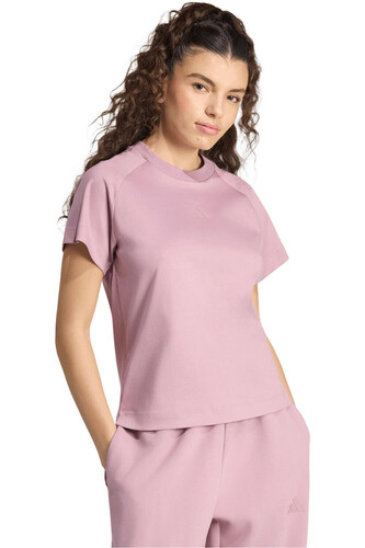 adidas camiseta manga corta mujer CAMISETA SOFT LUX ROSA