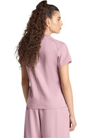 adidas camiseta manga corta mujer CAMISETA SOFT LUX ROSA vista trasera