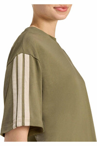 adidas camiseta manga corta mujer ESSENTIALS 3-STRIPES VERDE 03