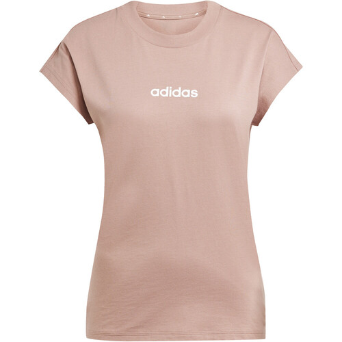 adidas camiseta manga corta mujer ESSENTIALS LINEAR ROSA