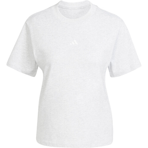 adidas camiseta manga corta mujer ESSENTIALS SMALL LOGO GRIS