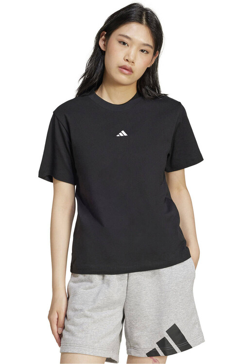 adidas camiseta manga corta mujer ESSENTIALS SMALL LOGO NEGRO