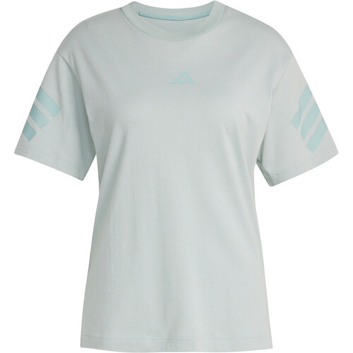 adidas camiseta manga corta mujer FUTURE ICONS 3 STRIPES AZUL