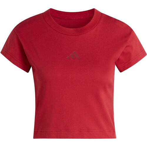 adidas camiseta manga corta mujer FUTURE ICONS SMALL LOGO AZUL