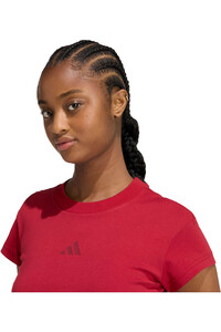 adidas camiseta manga corta mujer FUTURE ICONS SMALL LOGO AZUL vista detalle