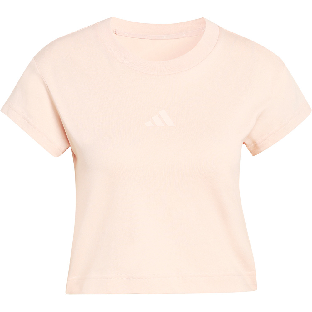 adidas camiseta manga corta mujer FUTURE ICONS SMALL LOGO ROSA 04