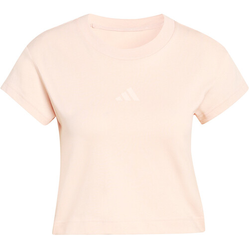 adidas camiseta manga corta mujer FUTURE ICONS SMALL LOGO ROSA