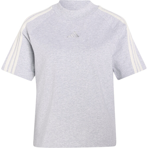 adidas camiseta manga corta mujer KIT 3STRIPES GRIS