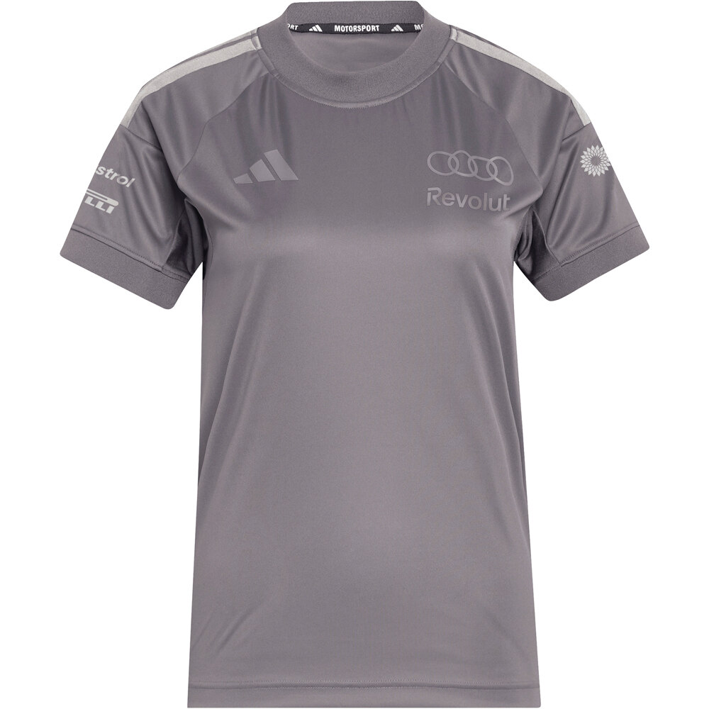 adidas camiseta manga corta mujer PILOTO AUDI F1 TEAM GRIS 04