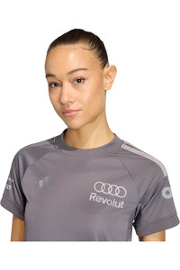 adidas camiseta manga corta mujer PILOTO AUDI F1 TEAM GRIS vista detalle