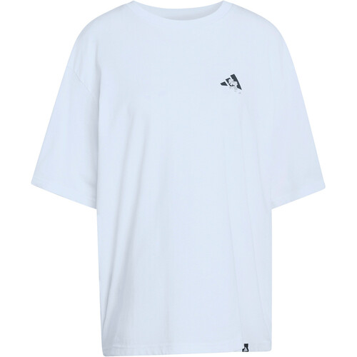 adidas camiseta manga corta mujer SOFT SIDE OVERSIZED GRAPHIC BLANCO
