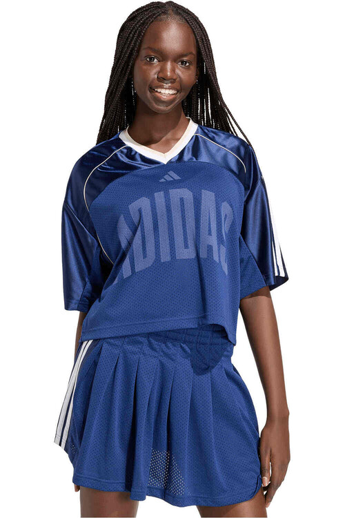 adidas camiseta manga corta mujer STADIUM AZUL