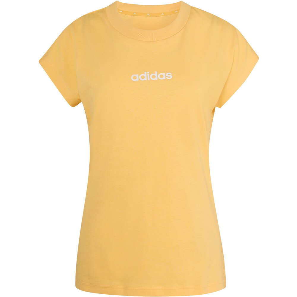 adidas camiseta manga corta mujer TRAIN ESSENTIALS NARANJA vista detalle