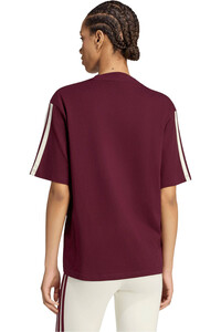 adidas camiseta manga corta mujer W 3S SJ BF T ROJO vista trasera