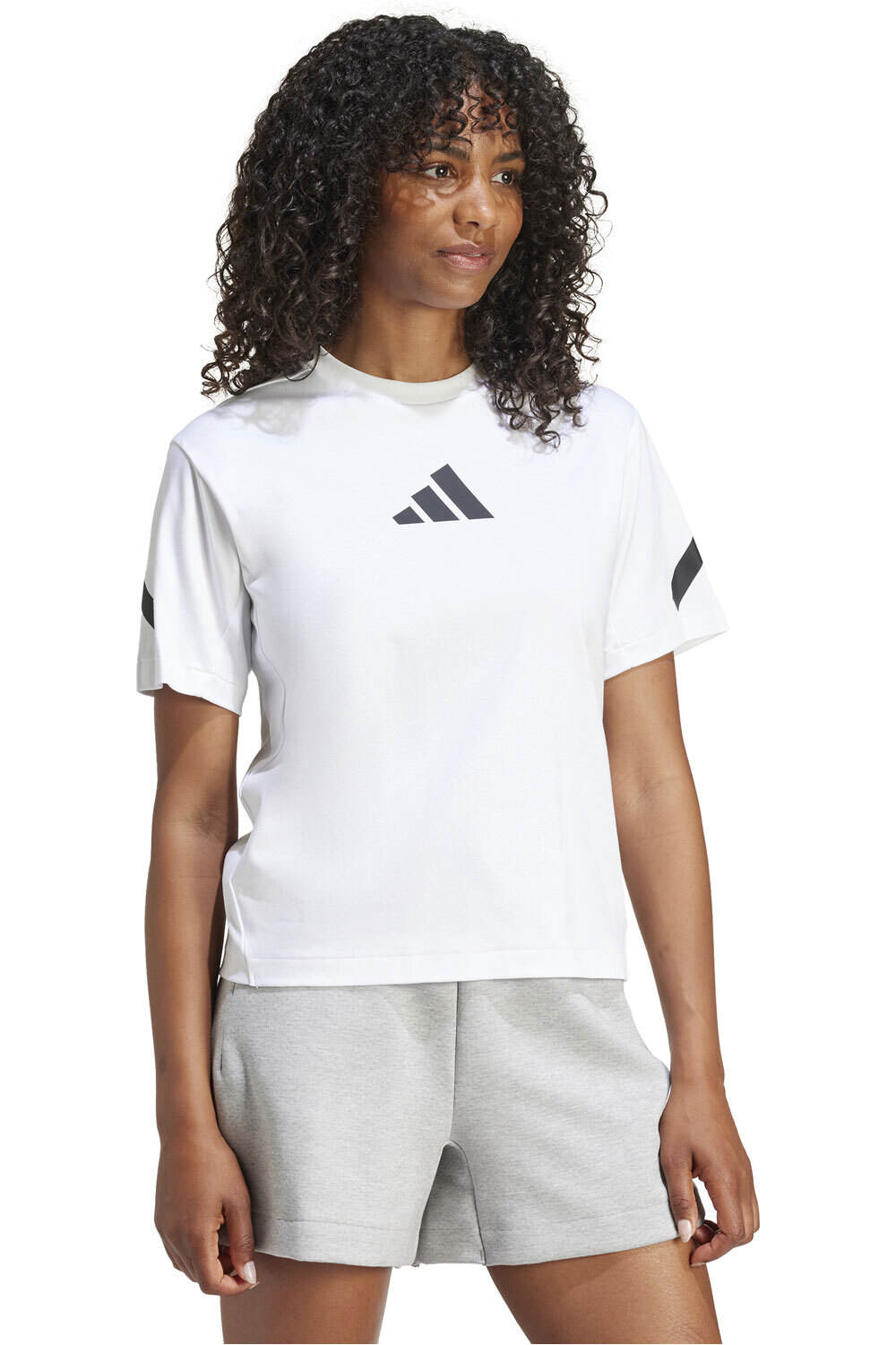 adidas camiseta manga corta mujer Z.N.E. BLANCO vista detalle